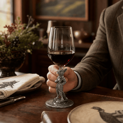 Vagabond House - Hunting Dressed Fox Wine Glass