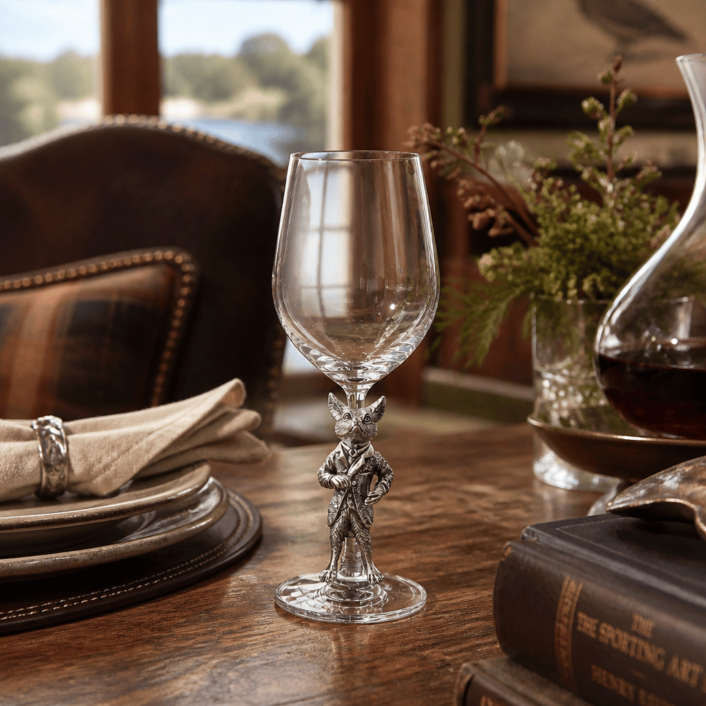 Vagabond House - Hunting Dressed Fox Wine Glass
