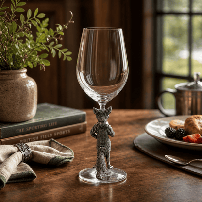 Vagabond House - Hunting Dressed Fox Wine Glass