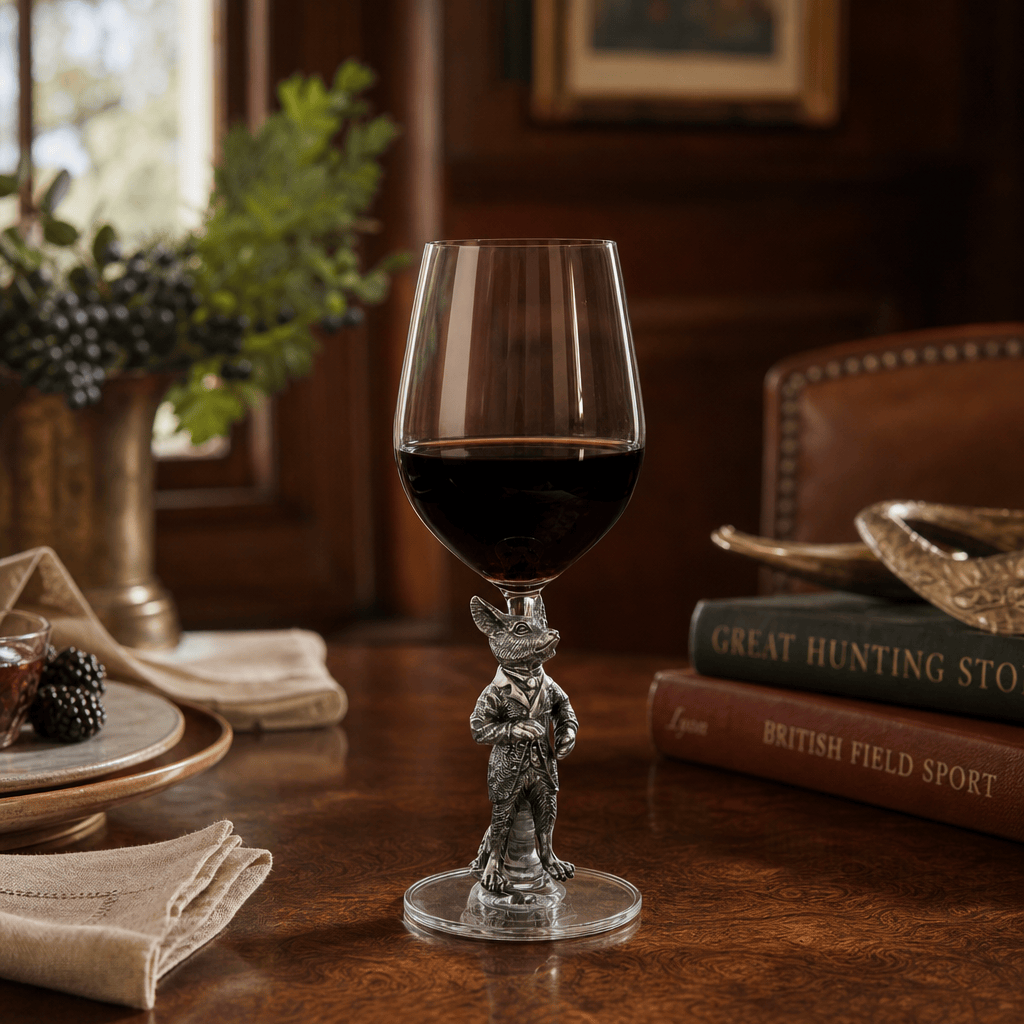 Vagabond House - Hunting Dressed Fox Wine Glass