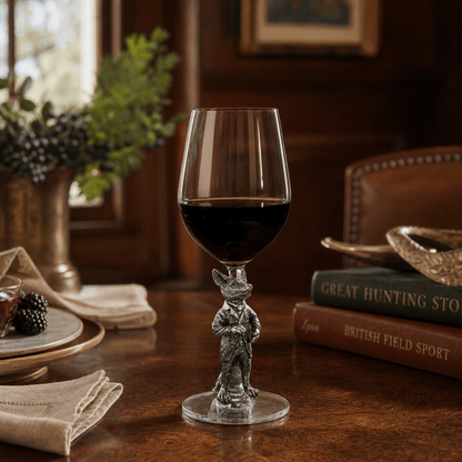Vagabond House - Hunting Dressed Fox Wine Glass
