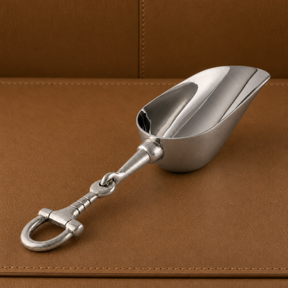 Vagabond House - Equestrian Horse Bit Pewter Handle Ice Scoop