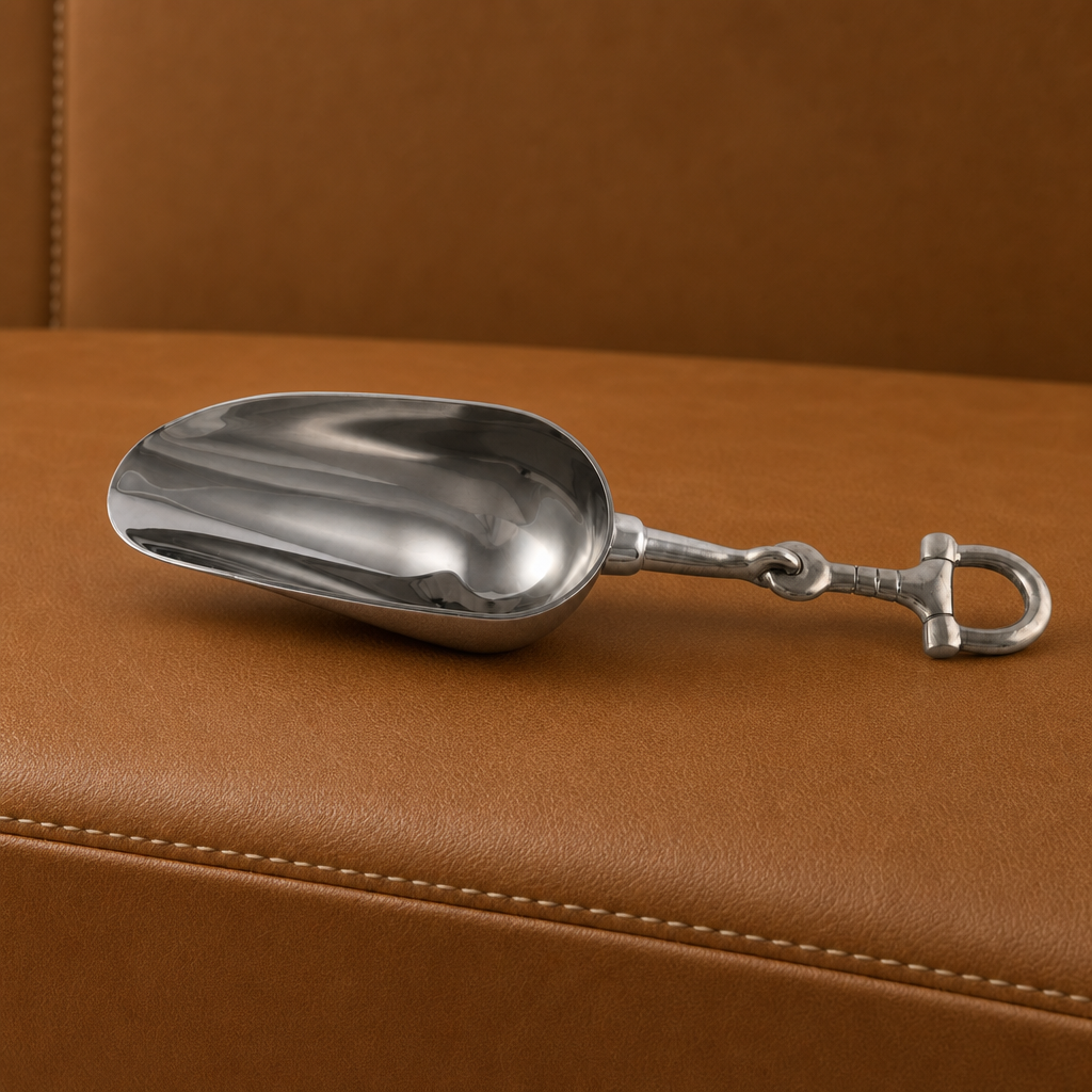 Vagabond House - Equestrian Horse Bit Pewter Handle Ice Scoop