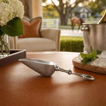 Vagabond House - Equestrian Horse Bit Pewter Handle Ice Scoop