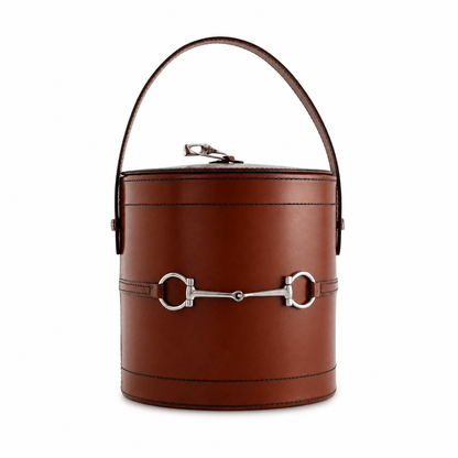 Vagabond House - Premium Genuine Leather Bit Lidded Ice Bucket
