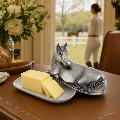 Vagabond House - Horse Butter Dish