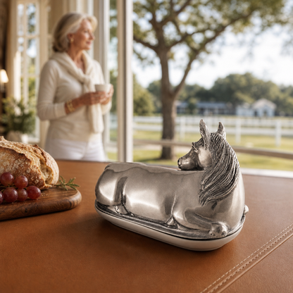 Vagabond House - Horse Butter Dish