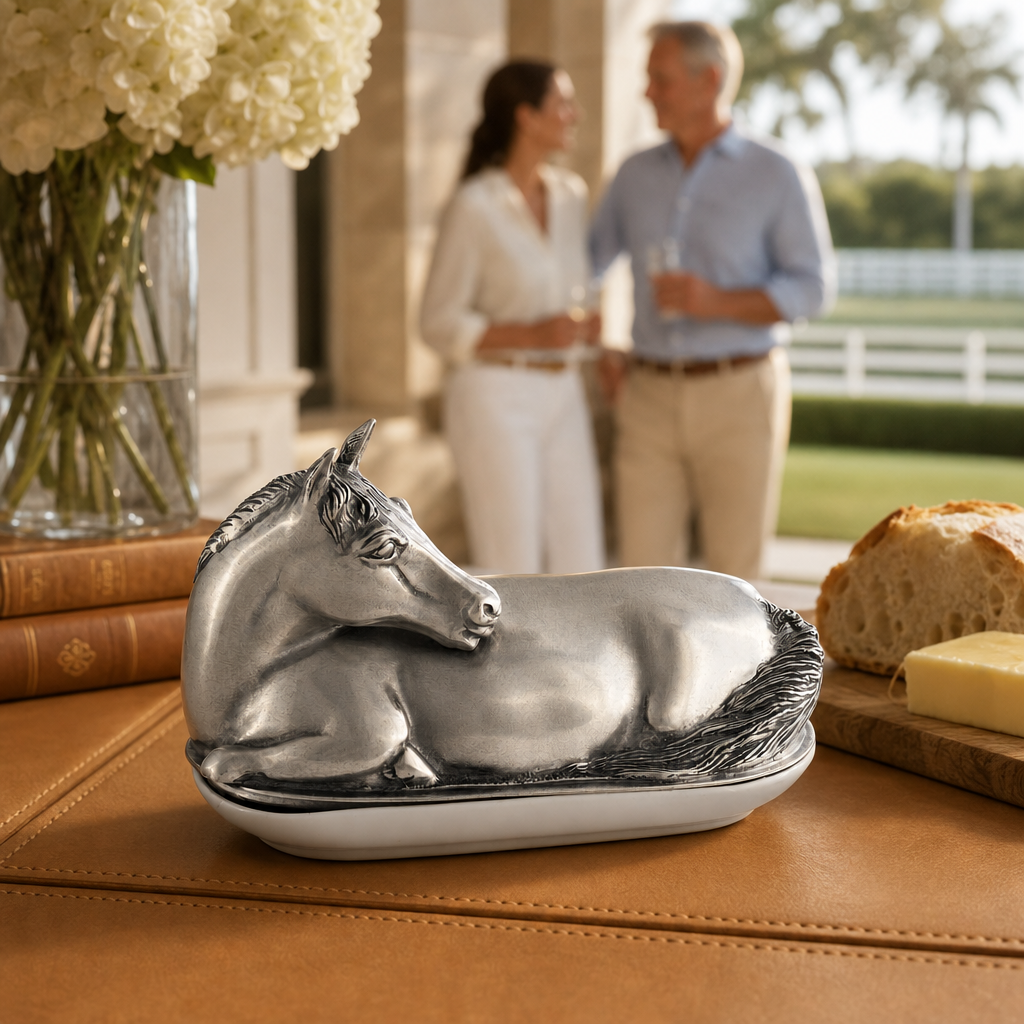 Vagabond House - Horse Butter Dish