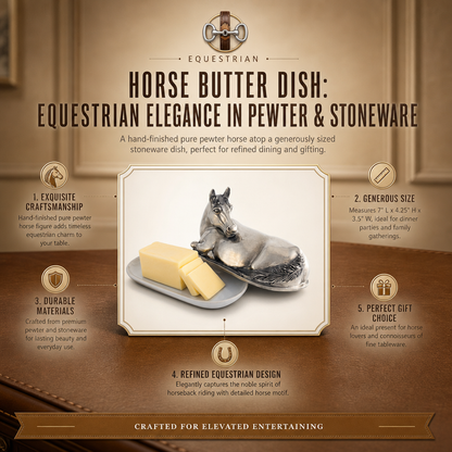 Vagabond House - Horse Butter Dish