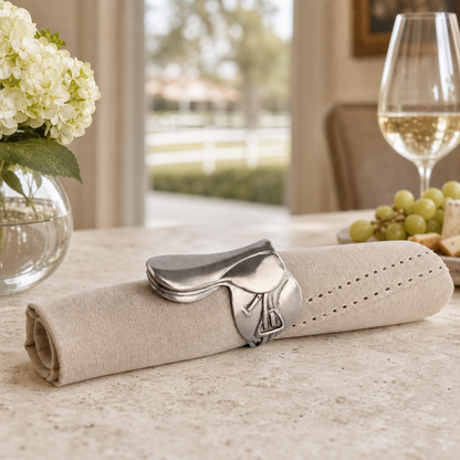 Vagabond House English Saddle Napkin Rings