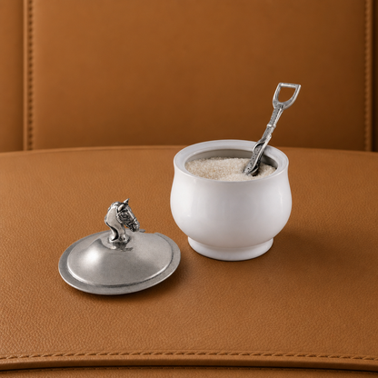 Vagabond House - Equestrian Sugar Bowl and Spoon