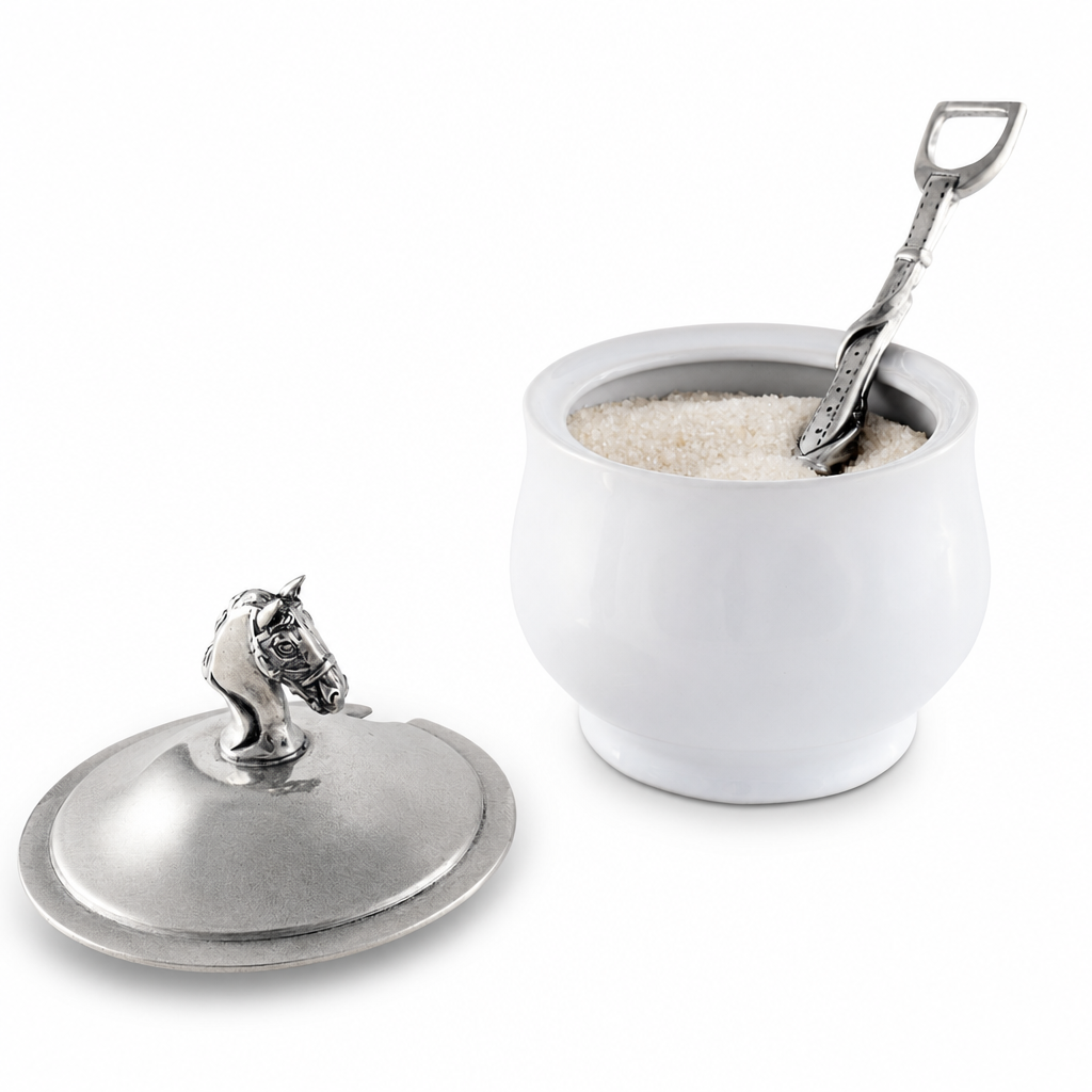 Vagabond House - Equestrian Sugar Bowl and Spoon
