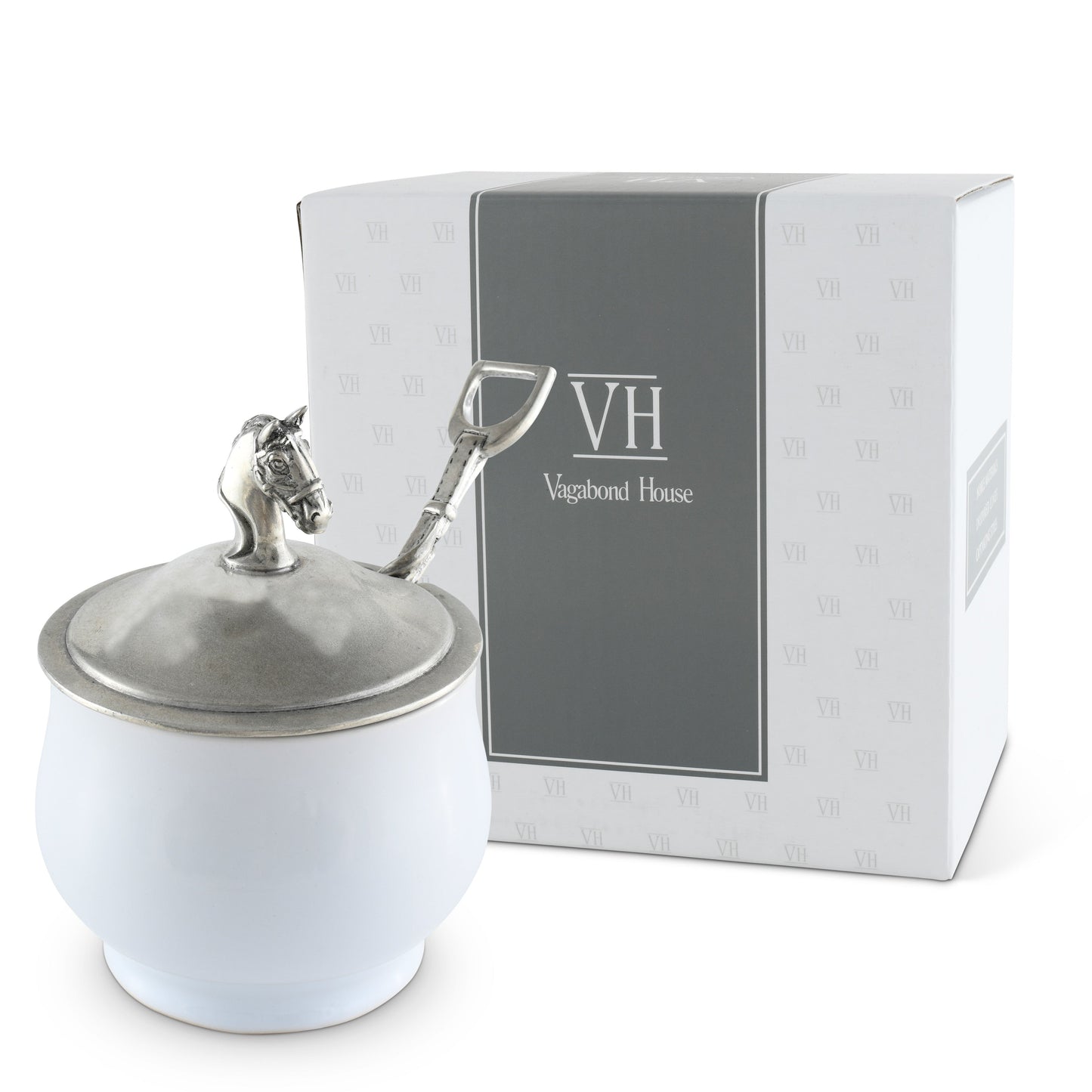 Vagabond House - Equestrian Sugar Bowl and Spoon