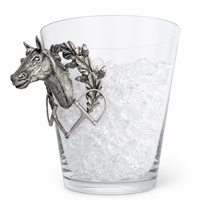 Vagabond House - Horse Head Glass Ice Bucket