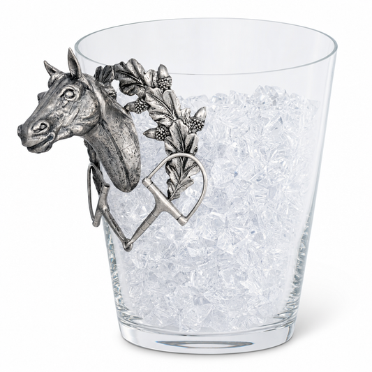 Vagabond House - Horse Head Glass Ice Bucket
