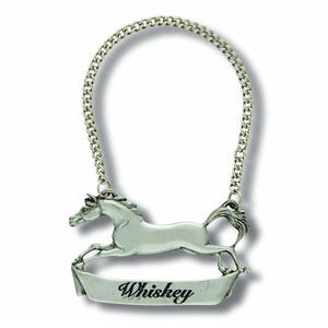 Arthur Court Pewter Galloping Steed Decanter Tags
