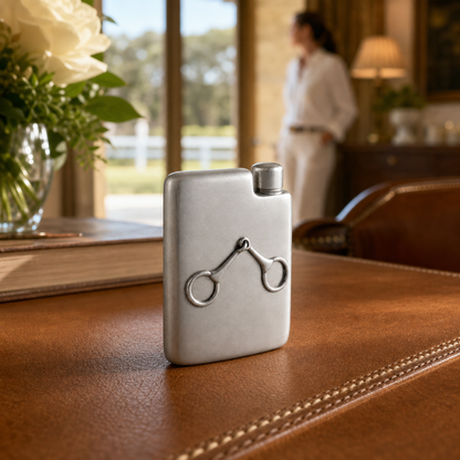 Vagabond House - Equestrian Pewter Flask