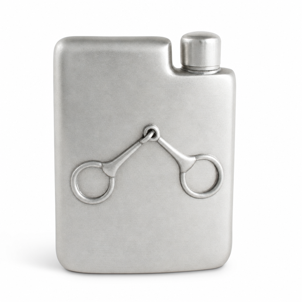 Vagabond House - Equestrian Pewter Flask