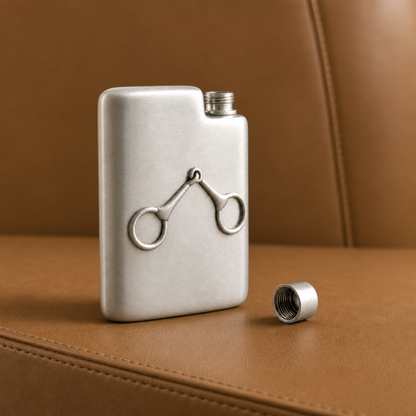Vagabond House - Equestrian Pewter Flask