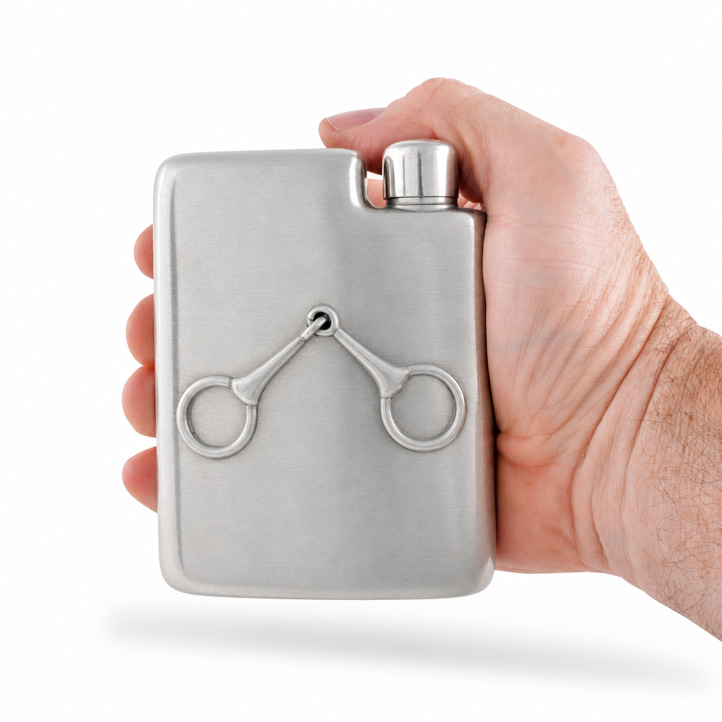 Vagabond House - Equestrian Pewter Flask