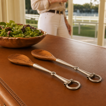Vagabond House - Bit Wood Salad Server Set