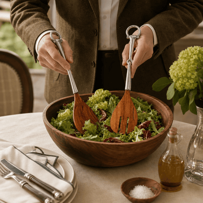 Vagabond House - Bit Wood Salad Server Set