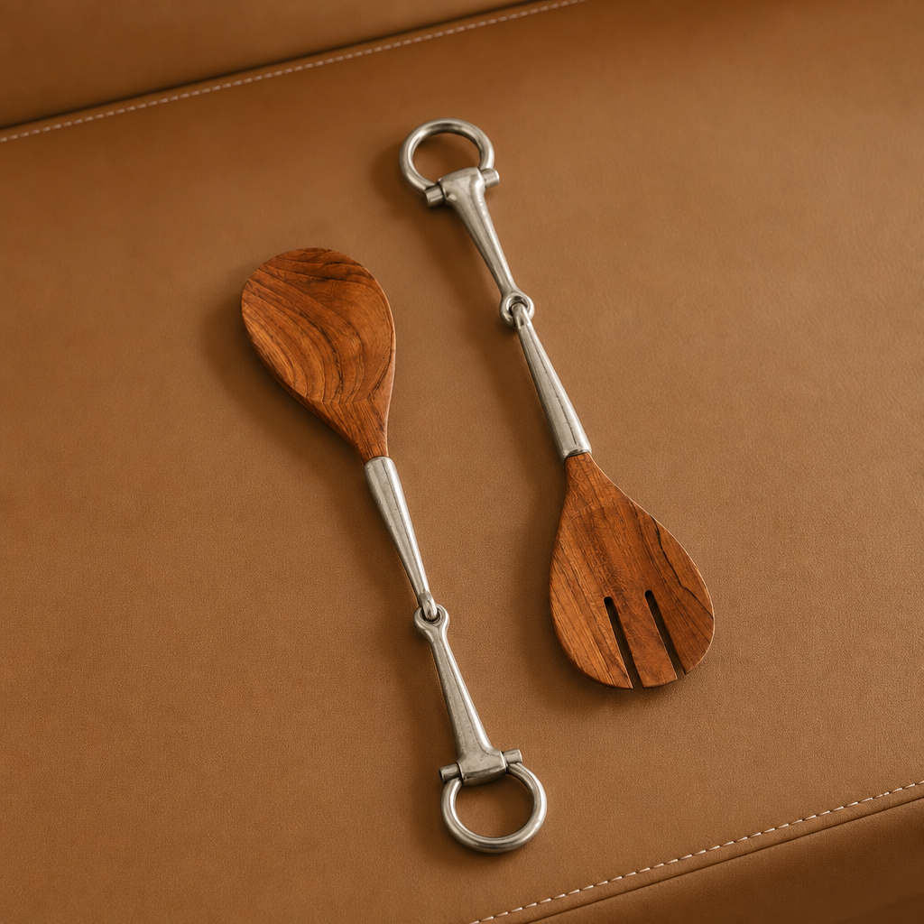 Vagabond House - Bit Wood Salad Server Set
