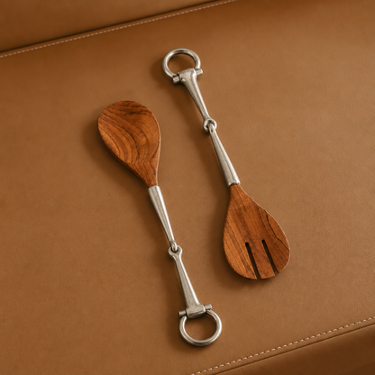 Vagabond House - Bit Wood Salad Server Set