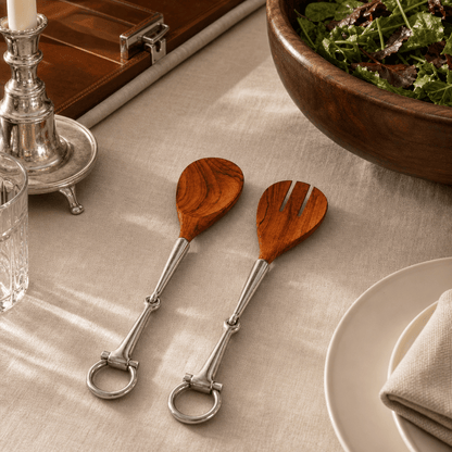 Vagabond House - Bit Wood Salad Server Set