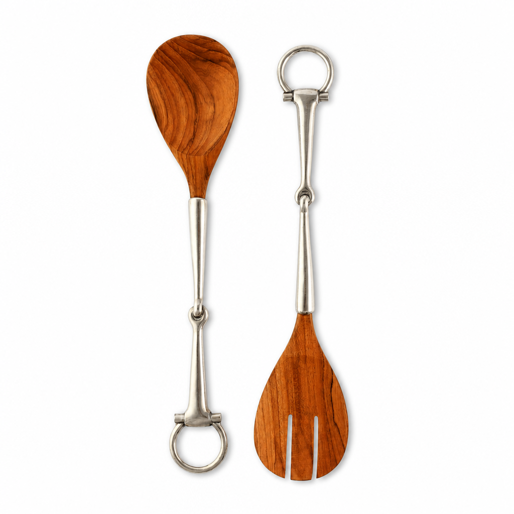 Vagabond House - Bit Wood Salad Server Set