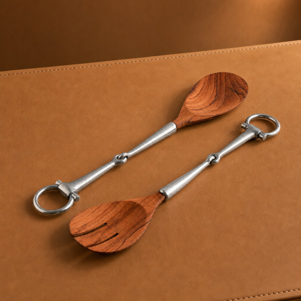 Vagabond House - Bit Wood Salad Server Set
