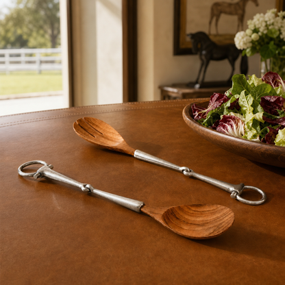 Vagabond House - Bit Wood Salad Server Set