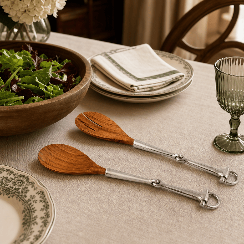 Vagabond House - Bit Wood Salad Server Set