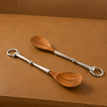 Vagabond House - Bit Wood Salad Server Set