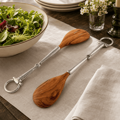 Vagabond House - Bit Wood Salad Server Set