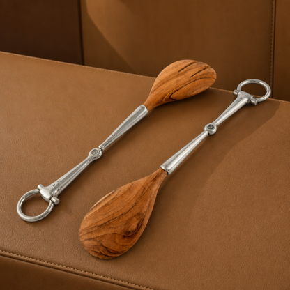 Vagabond House - Bit Wood Salad Server Set