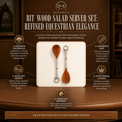 Vagabond House - Bit Wood Salad Server Set