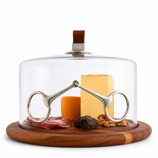 Vagabond House - Horse Bit Glass Covered Cheese Wood Board