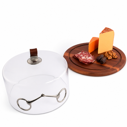 Vagabond House - Horse Bit Glass Covered Cheese Wood Board