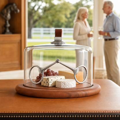 Vagabond House - Horse Bit Glass Covered Cheese Wood Board
