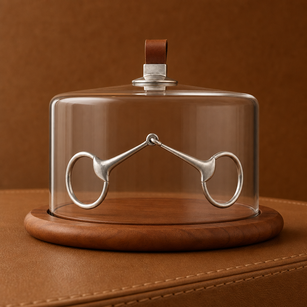 Vagabond House - Horse Bit Glass Covered Cheese Wood Board