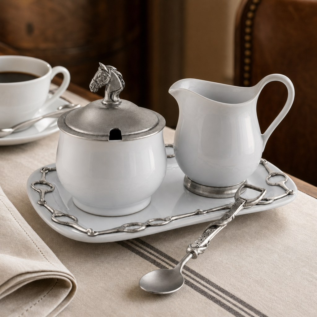Vagabond House - Equestrian Sugar and Creamer Set
