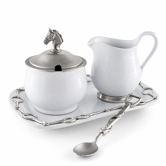 Vagabond House - Equestrian Sugar and Creamer Set