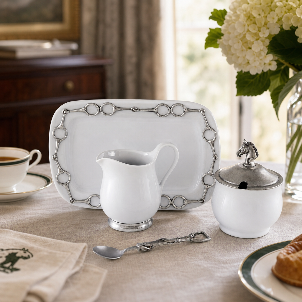 Vagabond House - Equestrian Sugar and Creamer Set