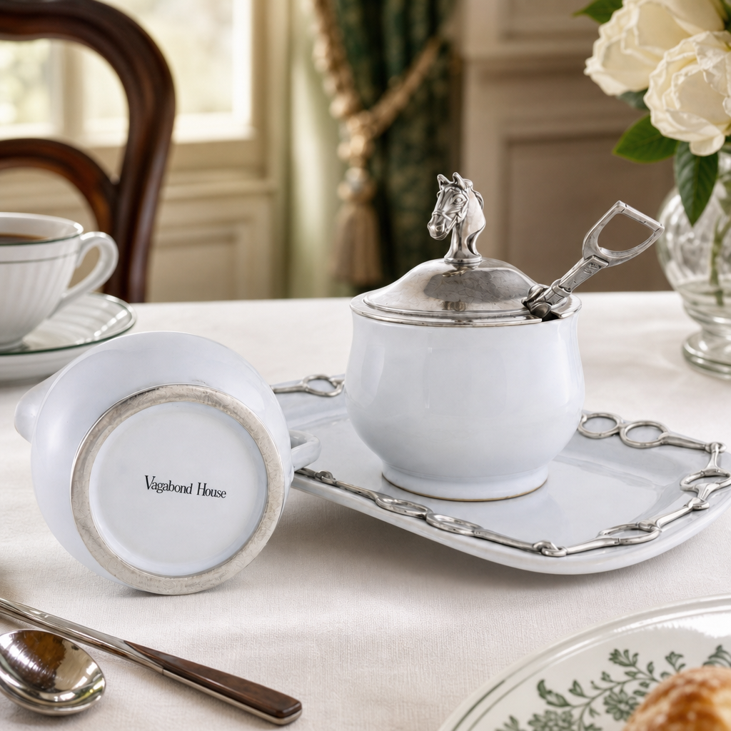 Vagabond House - Equestrian Sugar and Creamer Set