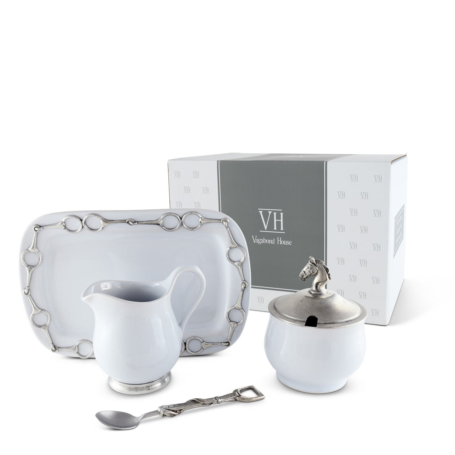 Vagabond House - Equestrian Sugar and Creamer Set