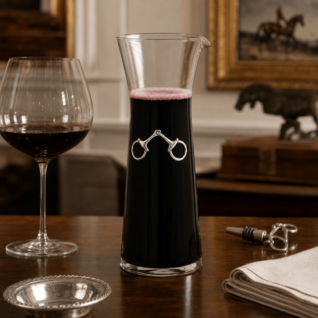 Vagabond House - Equestrian Bit Wine Carafe - 28 0unce