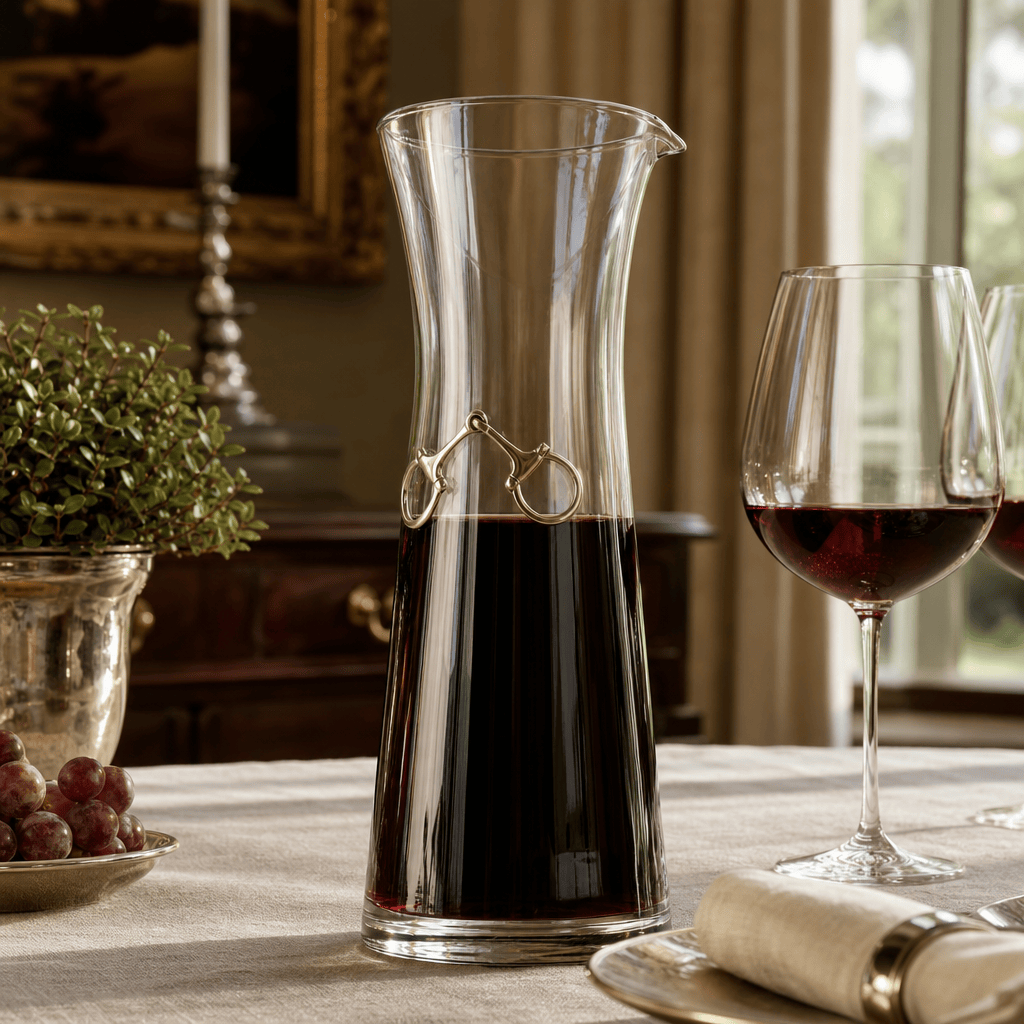 Vagabond House - Equestrian Bit Wine Carafe - 28 0unce