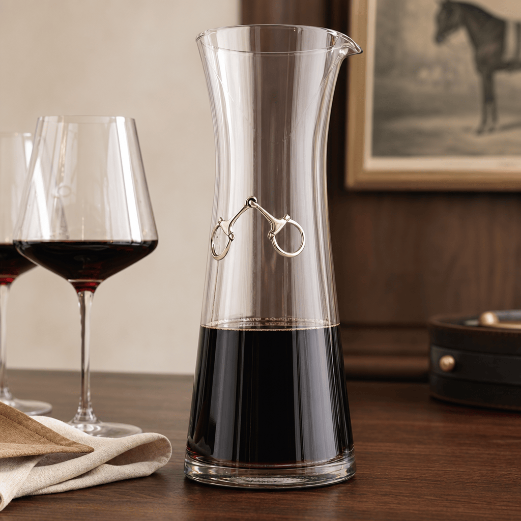 Vagabond House - Equestrian Bit Wine Carafe - 28 0unce