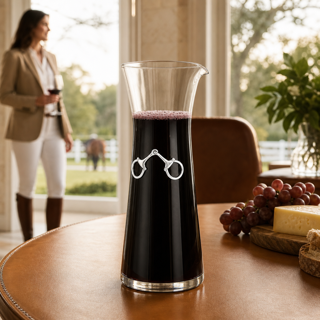 Vagabond House - Equestrian Bit Wine Carafe - 28 0unce